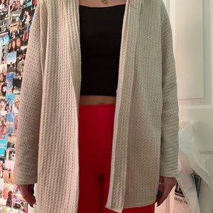cream american eagle cardigan